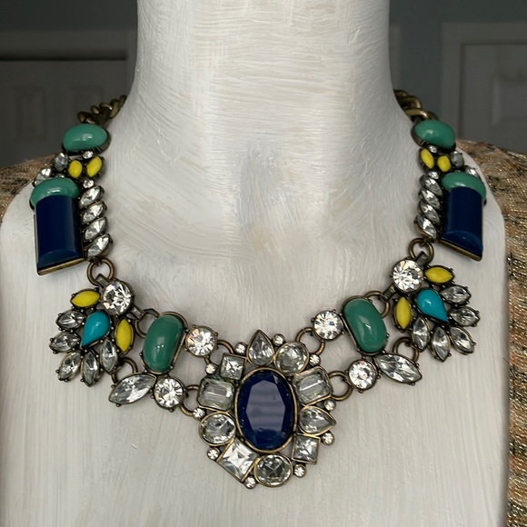 Mark by Avon Jewelry - Beautiful chunky statement necklace blue stones and rhinestones